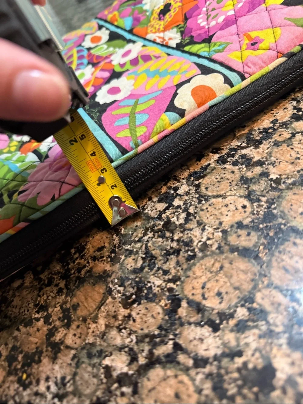 Vera Bradley Multicolor Floral Quilted Laptop Sleeve
